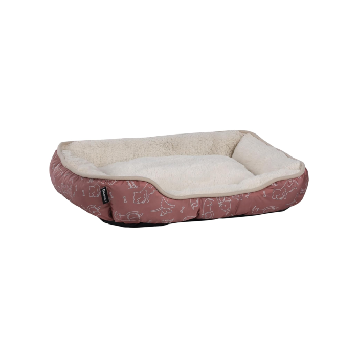 CESTO LILLY RETTANGOLO ROSA 50X40X12
