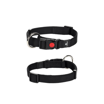CANE COLLARE ZIGGI NERO M 40-55 CM