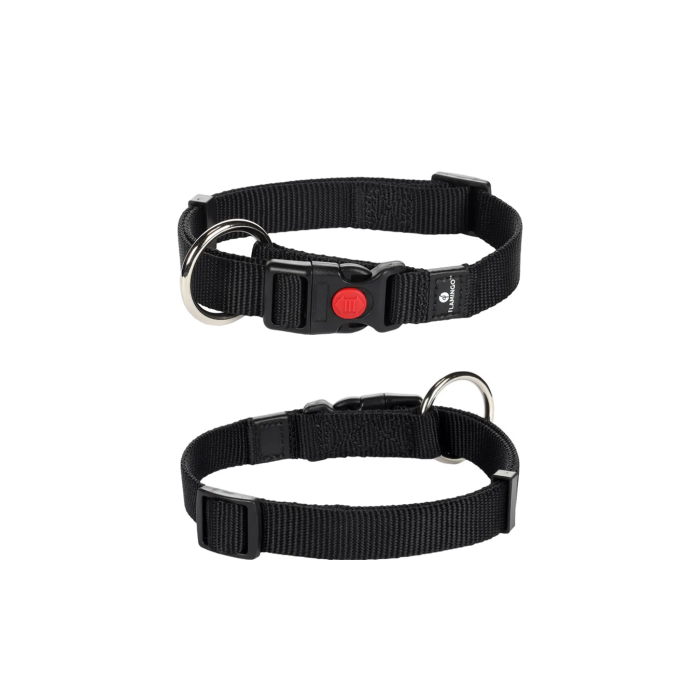 CANE COLLARE ZIGGI NERO M 40-55 CM