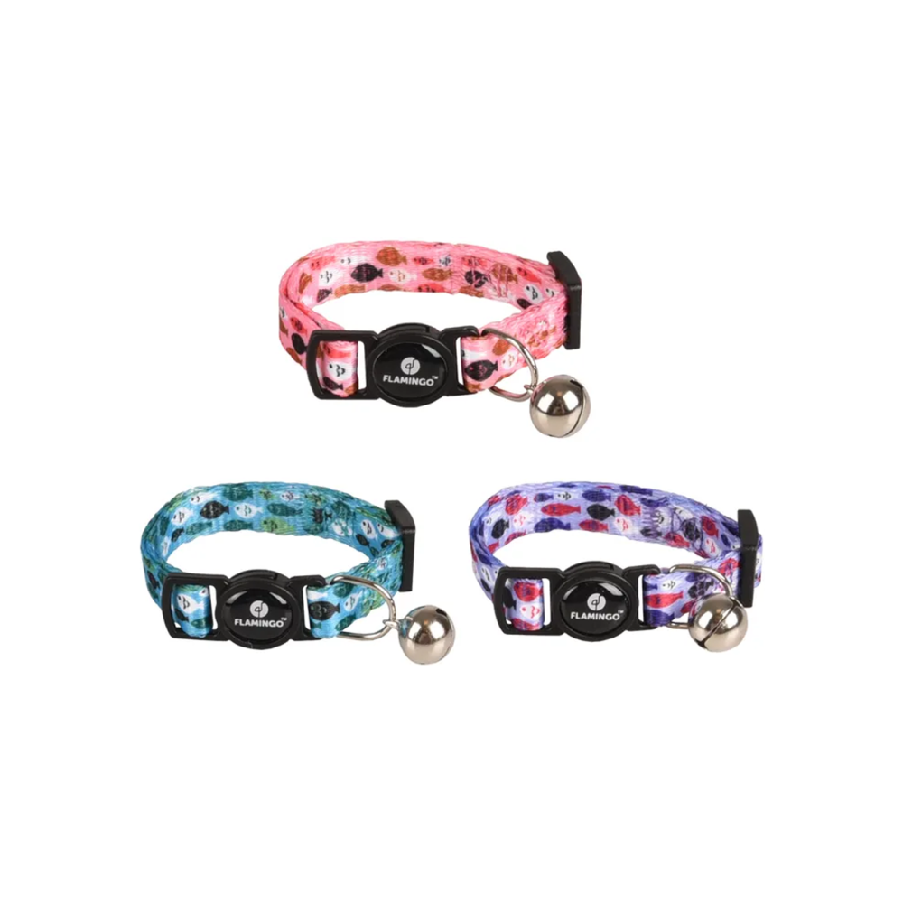 GATTO COLLARE GATTINO MINOU COLORI MULTIPLI