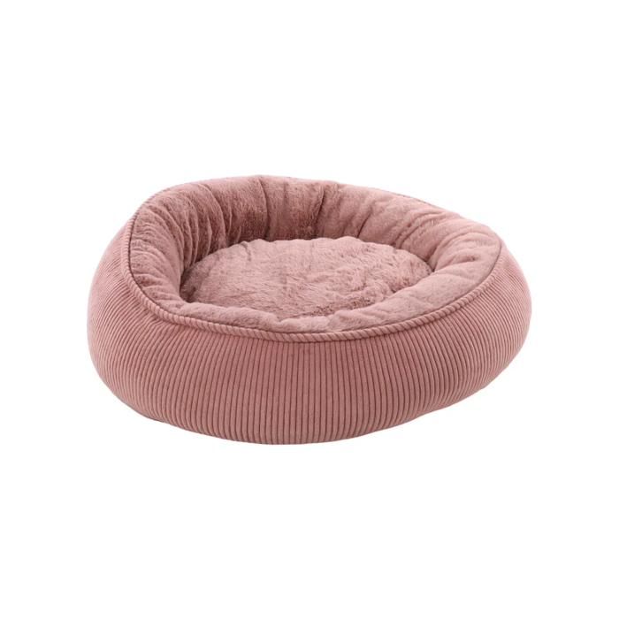 CESTO COLETTE ROTONDO ROSA ANTICO 46X46X17CM