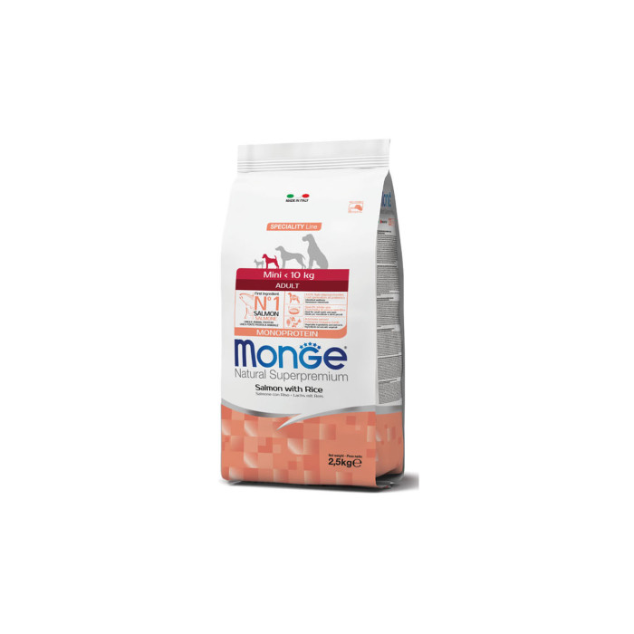 MONGE MINI ADULT SALMONE E RISO 2,5KG