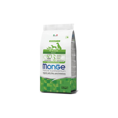 MONGE ALL BREED ADULT CONIGLIO RISO PATA