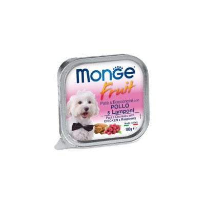 MONGE FRUIT POLLO E LAMPONI 100GR